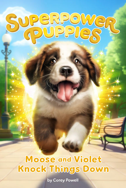 Book cover for Moose and Violet Knock Things Down #1