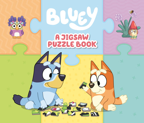 Book cover for Bluey: A Jigsaw Puzzle Book: Includes 4 Double-Sided Puzzles