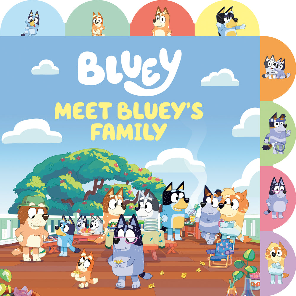 Book cover for Meet Bluey's Family: A Tabbed Board Book