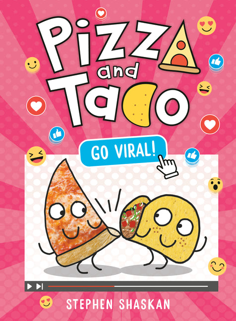 Book cover for Pizza and Taco: Go Viral!: (A Graphic Novel)