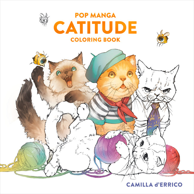 Book cover for Pop Manga Catitude Coloring Book