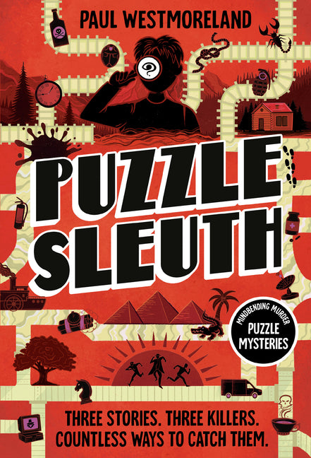 Book cover for Puzzle Sleuth: Mindbending Murder Puzzle Mysteries [An Interactive Book]