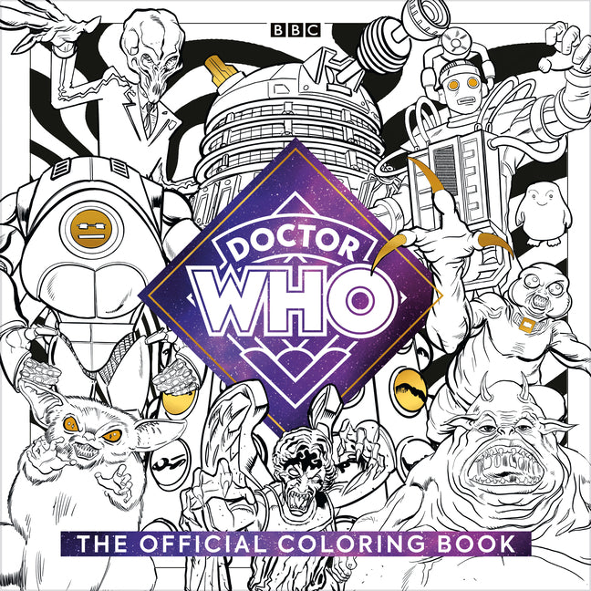 Book cover for Official Doctor Who Coloring Book