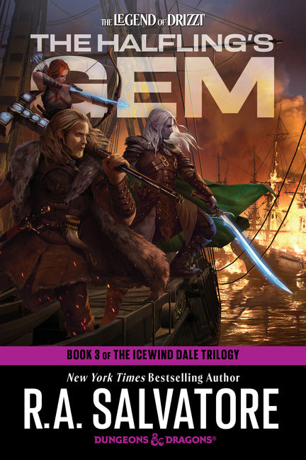 Book cover for Halfling's Gem: Dungeons & Dragons: Book 3 of The Icewind Dale Trilogy