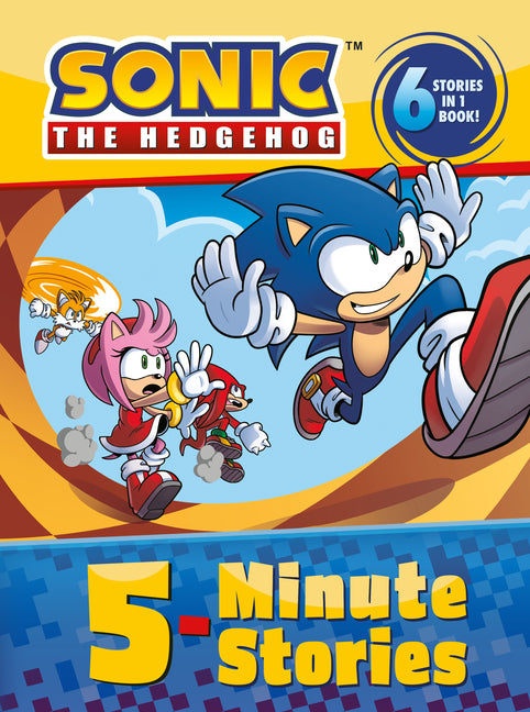 Book cover for Sonic the Hedgehog: 5-Minute Stories: 6 Stories in 1 Book!