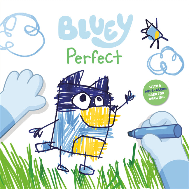 Book cover for Bluey: Perfect: With a Wipe-Clean Card for Drawing