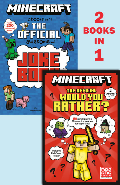 Book cover for Minecraft 2-In-1: The Official Would You Rather/The Official Joke Book (Minecraft)