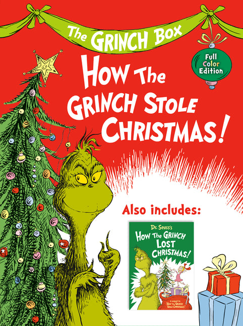 Book cover for Grinch Two-Book Boxed Set: Dr. Seuss's How the Grinch Stole Christmas! Full-Color Edition and How the Grinch Lost Christmas!