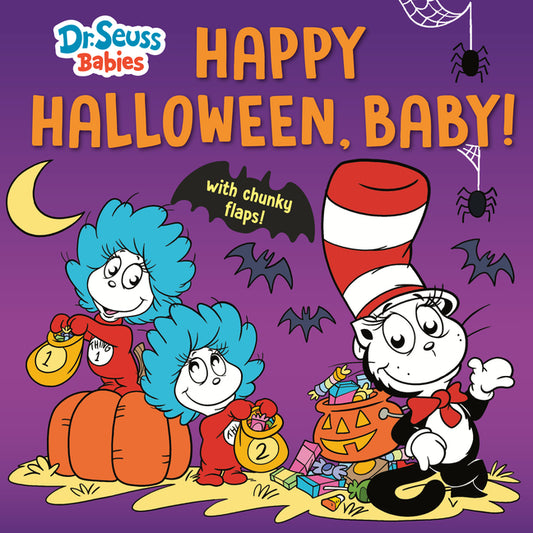 Book cover for Happy Halloween, Baby! with Dr. Seuss Babies: An Interactive Lift-The-Flap Book