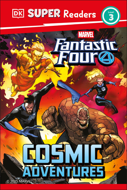 Book cover for DK Super Readers Level 3 Marvel Fantastic Four Cosmic Adventures