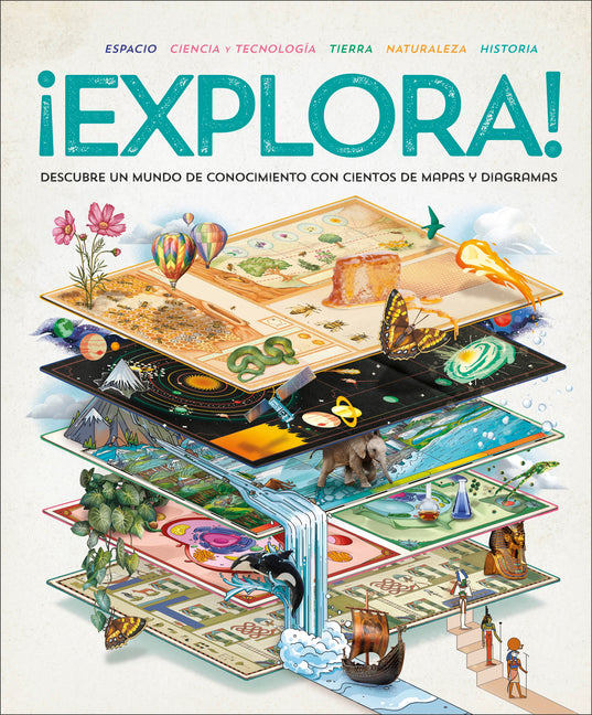 Book cover for ¡Explora! (Explore): Descubre Un Mundo de Conocimiento Con Cientos de Mapas Y Diagramas