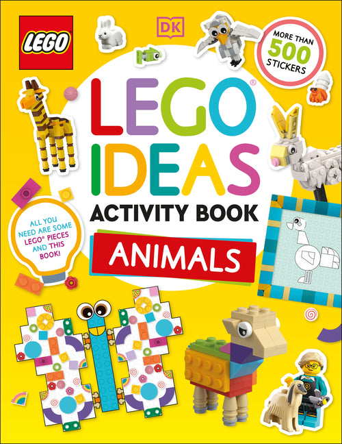 Book cover for Lego Ideas Activity Book Animals: Packed with Lego Building and Sticker Activities and Fun Facts. with 500+ Stickers!