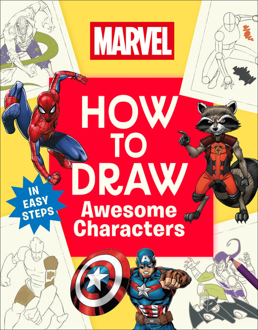 Book cover for Marvel How to Draw Awesome Characters