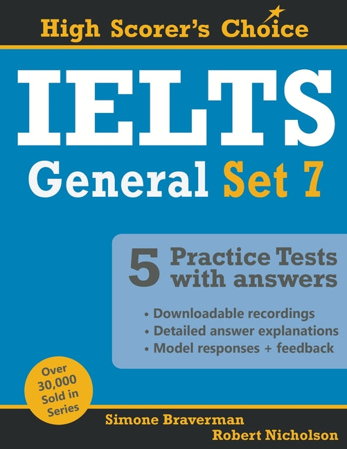Book cover for IELTS 5 Practice Tests, General Set 7: Tests No. 31-35