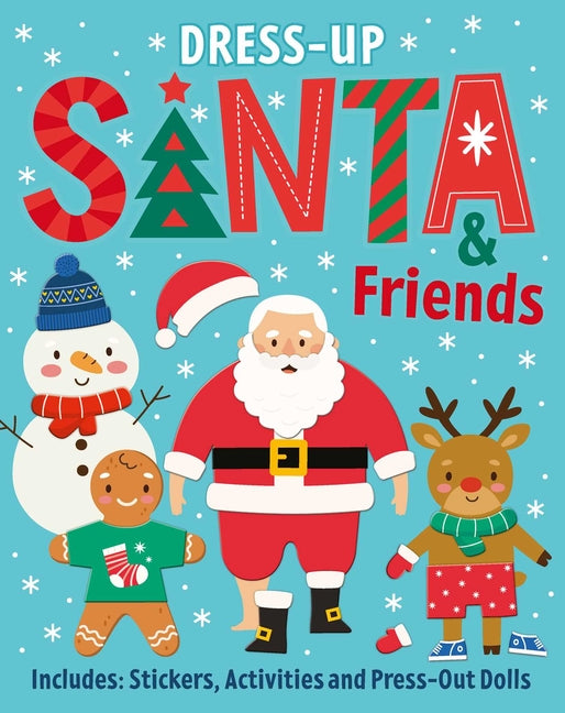 Book cover for Santa & Friends: Dress-Up Sticker Book: Activity Book