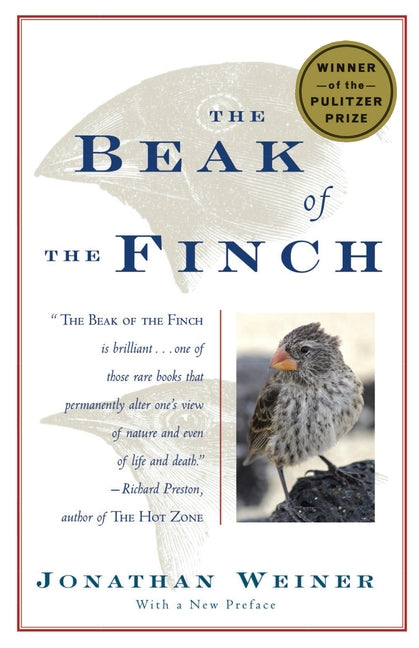 Book cover for The Beak of the Finch: A Story of Evolution in Our Time