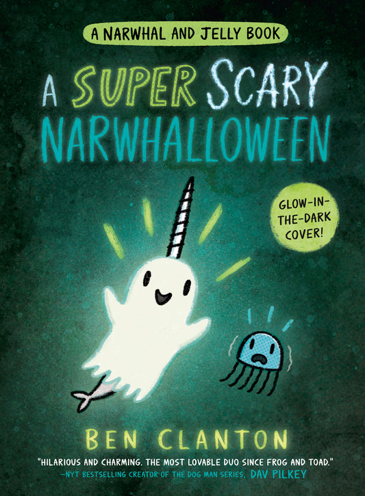 Book cover for A Super Scary Narwhalloween (a Narwhal and Jelly Book #8)