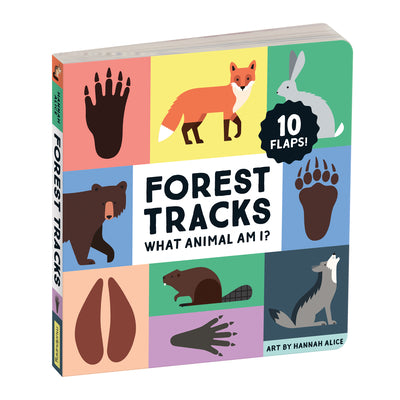 Book cover for Forest Tracks: What Animal Am I? Lift-The-Flap Board Book
