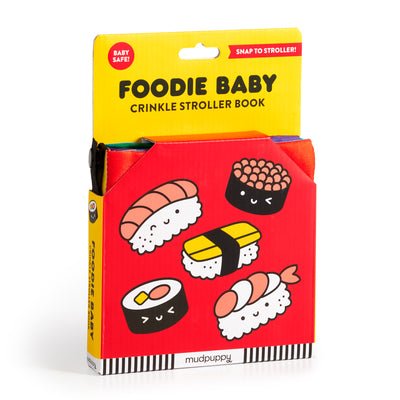 Book cover for Foodie Baby Crinkle Fabric Stroller Book