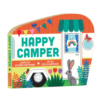 Book cover for Happy Camper Shaped Board Book: Bk Board Happy Camper