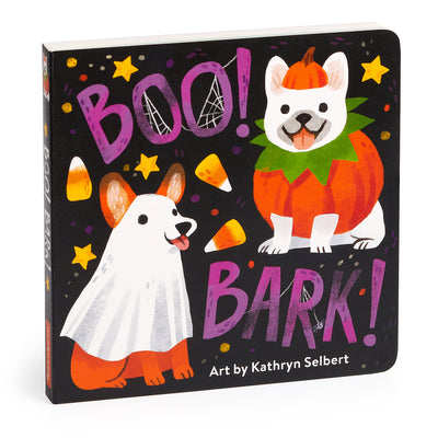Book cover for Boo Bark! a Halloween Themed Board Book