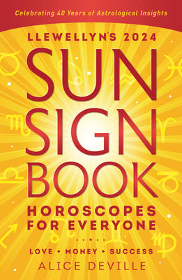 Book cover for Llewellyn's 2024 Sun Sign Book: Horoscopes for Everyone