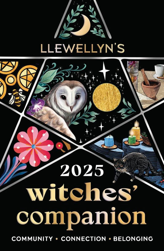 Book cover for Llewellyn's 2025 Witches' Companion: Community Connection Belonging