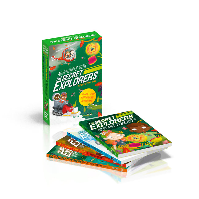 Book cover for Adventures with the Secret Explorers: Collection Two: 4-Book Box Set of Educational Chapter Books