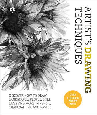 Book cover for Artist's Drawing Techniques: Discover How to Draw Landscapes, People, Still Lifes and More, in Pencil, Charcoal, Ink, and Pastel