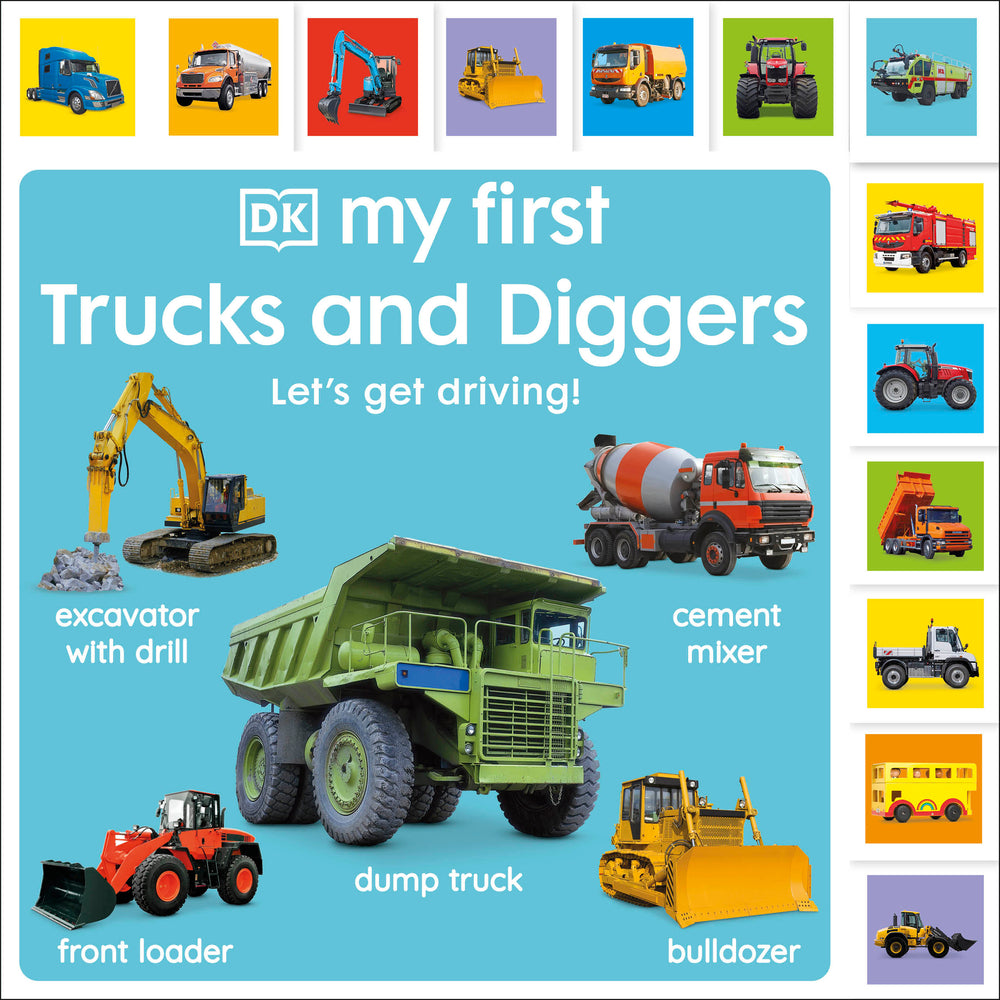Book cover for My First Trucks and Diggers: Let's Get Driving!