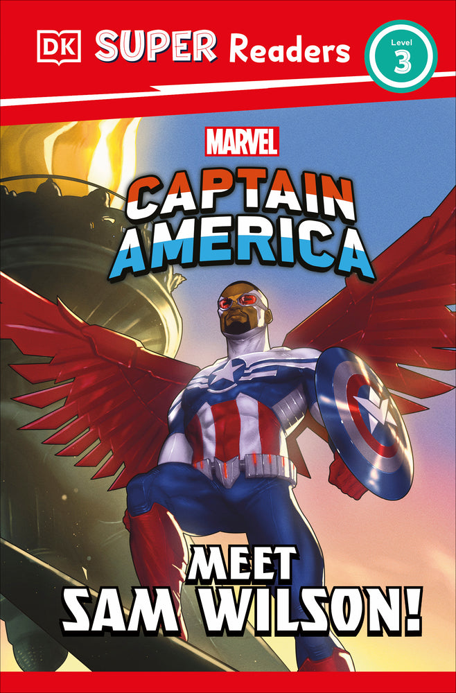 Book cover for DK Super Readers Level 3 Marvel Captain America Meet Sam Wilson!
