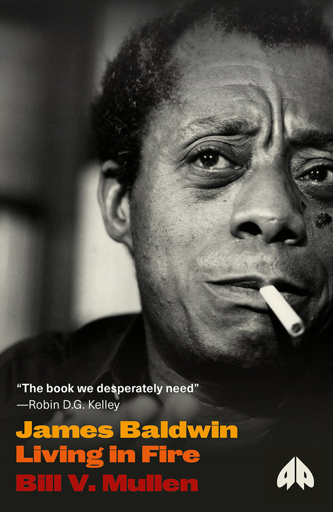Book cover for James Baldwin: Living in Fire