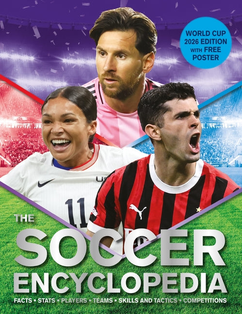 Book cover for Kingfisher Soccer Encyclopedia: Euro 2024 Edition with Free Poster [With World Cup Poster]