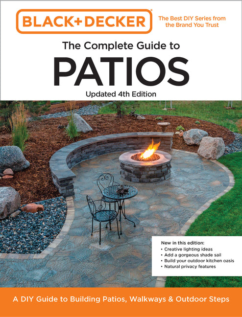 Book cover for Black and Decker Complete Guide to Patios Updated 4th Edition: A DIY Guide to Building Patios, Walkways, and Outdoor Steps