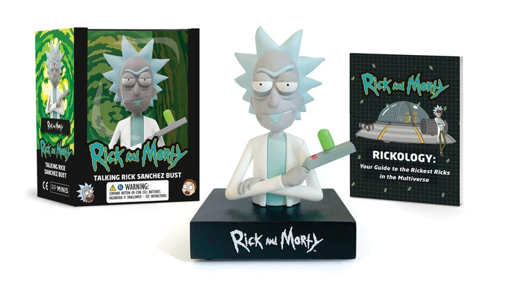 Book cover for Rick and Morty Talking Rick Sanchez Bust
