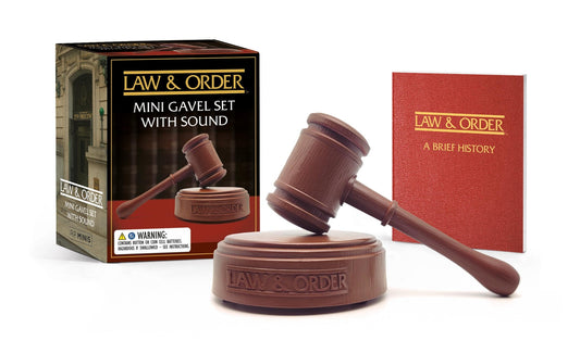Book cover for Law & Order: Mini Gavel Set with Sound