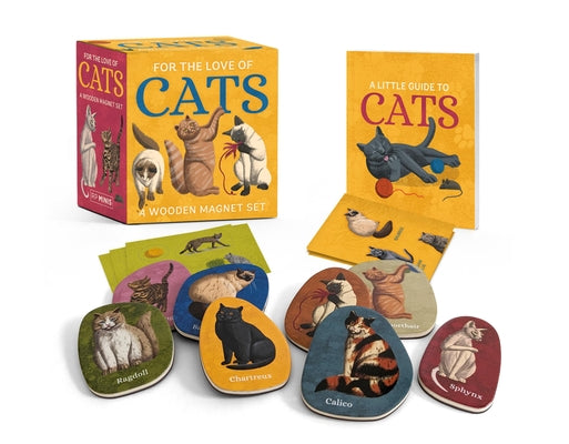 Book cover for For the Love of Cats: A Wooden Magnet Set