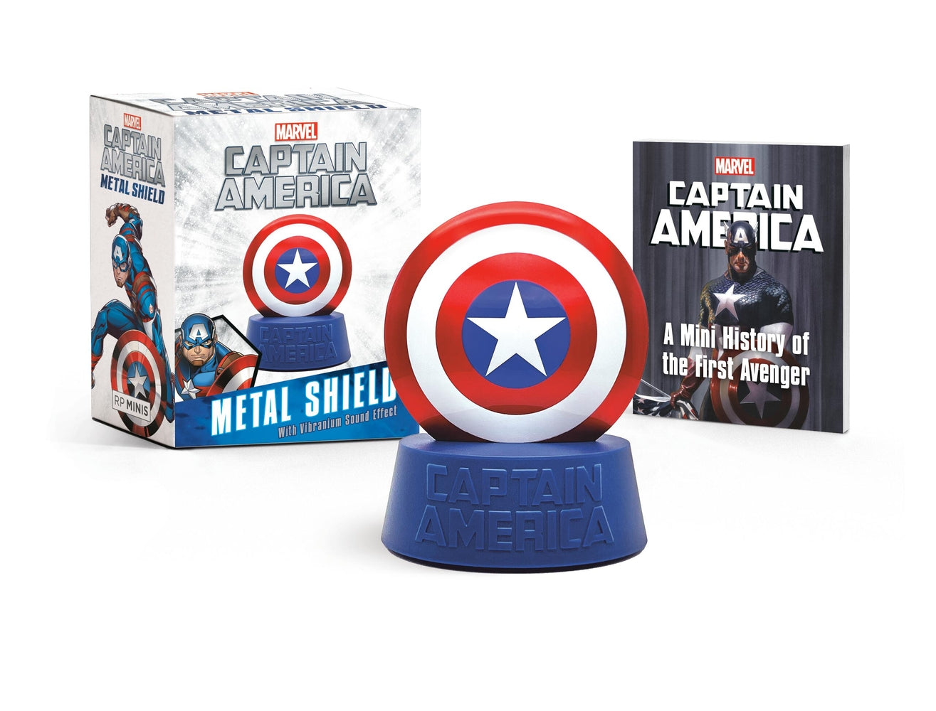 Book cover for Marvel: Captain America Metal Shield: With Vibranium Sound Effect