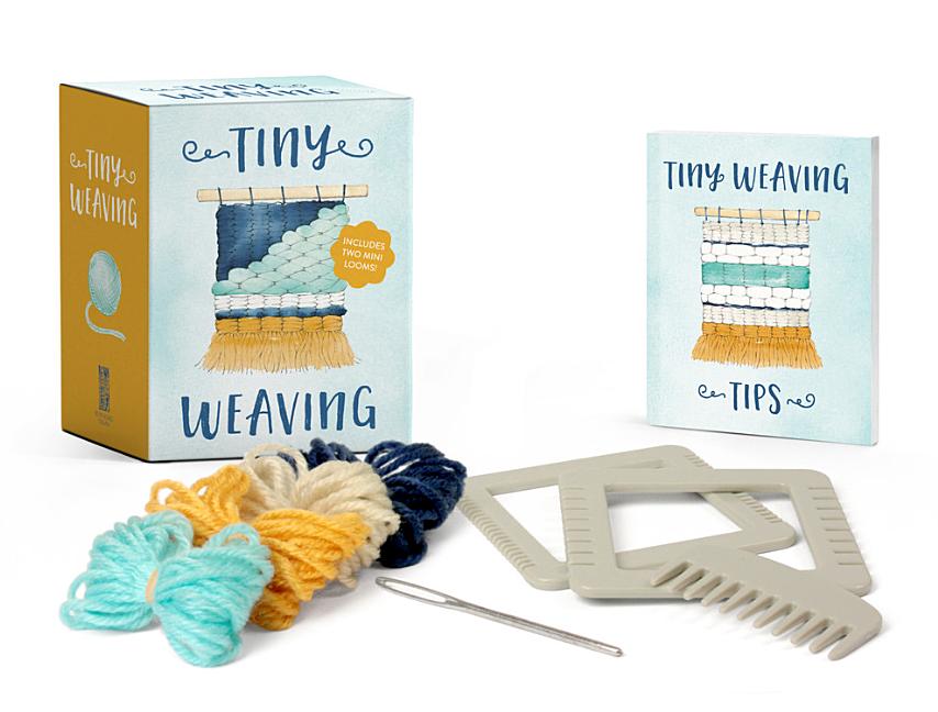 Book cover for Tiny Weaving: Includes Two Mini Looms!