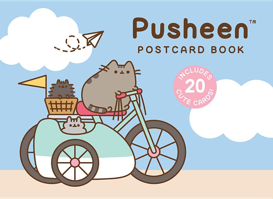 Book cover for Pusheen Postcard Book: Includes 20 Cute Cards!