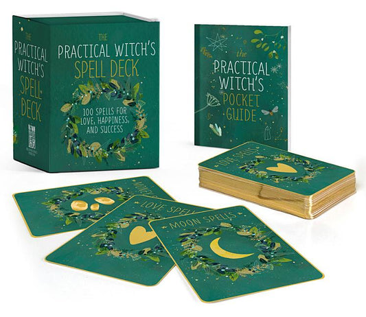 Book cover for The Practical Witch's Spell Deck: 100 Spells for Love, Happiness, and Success