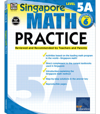 Book cover for Math Practice, Grade 6: Reviewed and Recommended by Teachers and Parents Volume 15