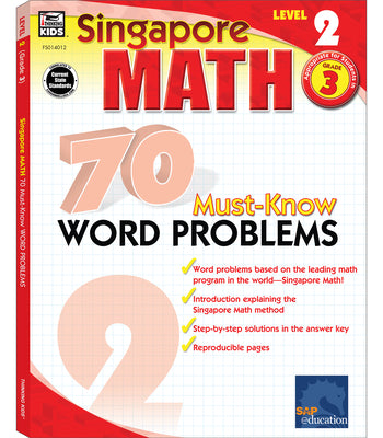 Book cover for 70 Must-Know Word Problems, Grade 3: Volume 1