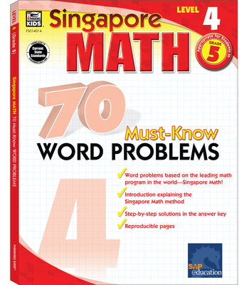 Book cover for 70 Must-Know Word Problems, Grade 5: Volume 3