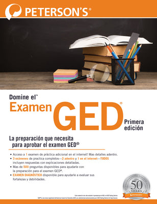Book cover for Domine El Examen del Ged(r), Primera Edición: (Master The(tm) Ged(r) Test, 1st Edition, in Spanish)