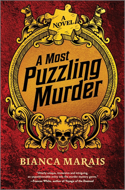 Book cover for Most Puzzling Murder: A Quirky, Humorous Locked Room Murder Mystery with Riddles and Puzzles for the Reader to Solve (Original)