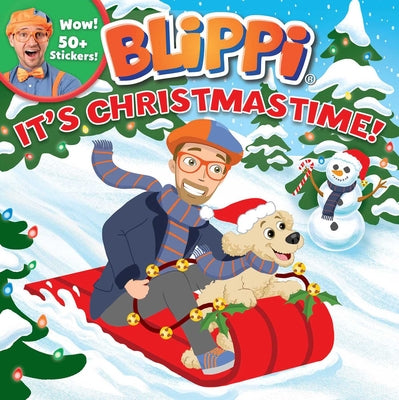 Book cover for Blippi: It's Christmastime! [With Stickers]