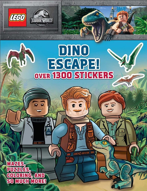 Book cover for Lego Jurassic World: Dino Escape!: Over 1300 Stickers
