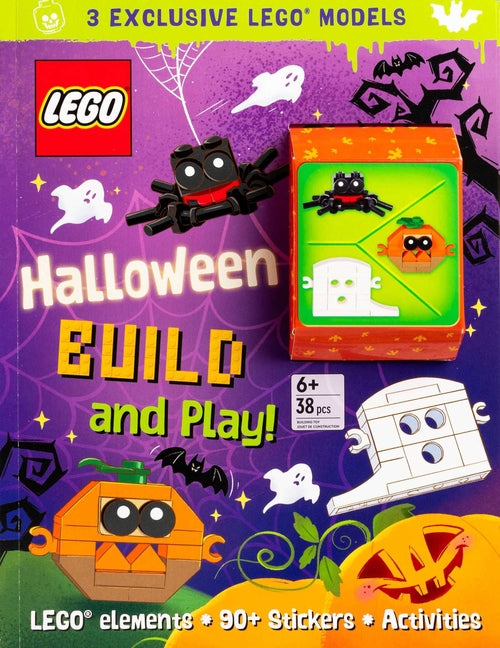 Book cover for Lego Books: Halloween Build and Play!