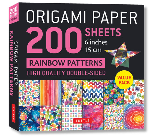 Book cover for Origami Paper 200 Sheets Rainbow Patterns 6 (15 CM)
